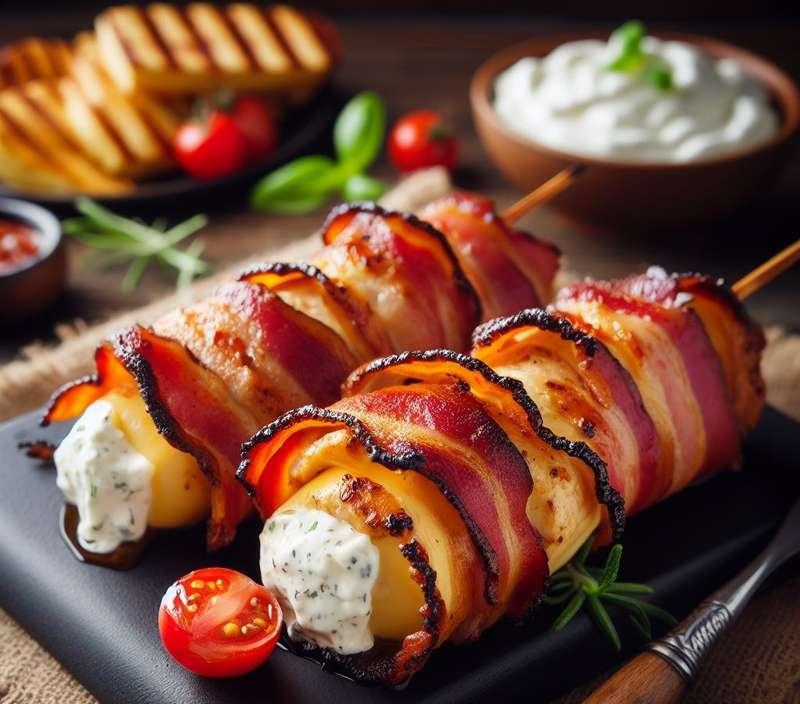 Image da receita Frango com bacon e queijo coalho